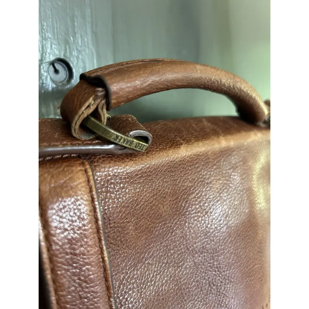 Ted Baker London Vintage-Inspired Leather Satchel Messenger Laptop Bag